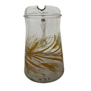 Libbey Golden Wheat Heavy Glass Vintage 2 Quart Pitcher